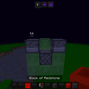 Летающая машина, которая вбрасывает перед собой ТНТ