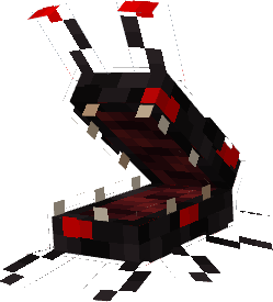 Небольшой моб черно-красного цвета с пастью