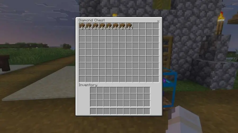 Инвентарь алмазного сундука