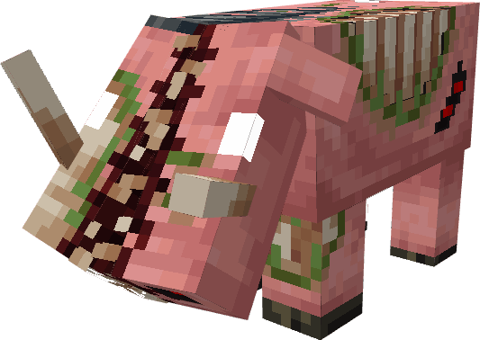 Зараженный хоглин с большой пастью на голове