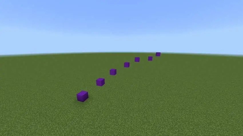 Фиолетовые блоки в ряд