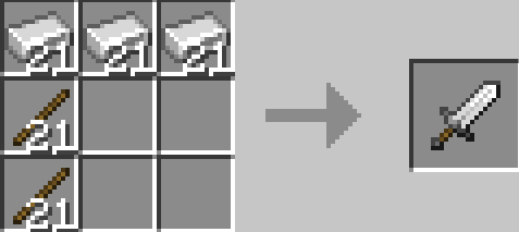 Крафт широкого железного меча