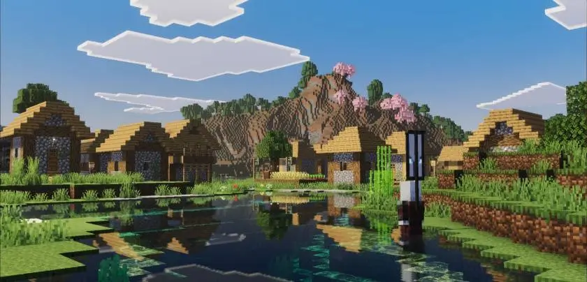 Разбойник в пруду возле деревни