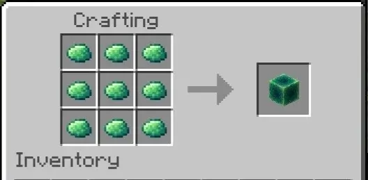 Крафт тёмного блока жадеита