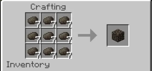 Крафт баналзитового булыжника