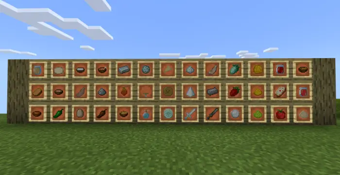 Все новые предметы в рамках