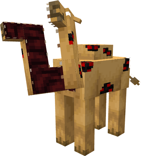 Верблюд с разделенной шеей и большой пастью