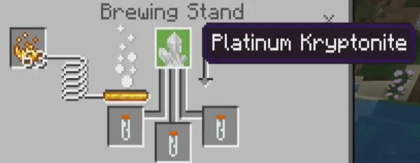 Пробирки и кристалл криптонита в зельеварке