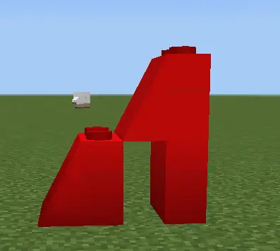 Угловые блоки лего красного цвета