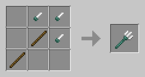 Изготовление трезубца из трех новых материалов