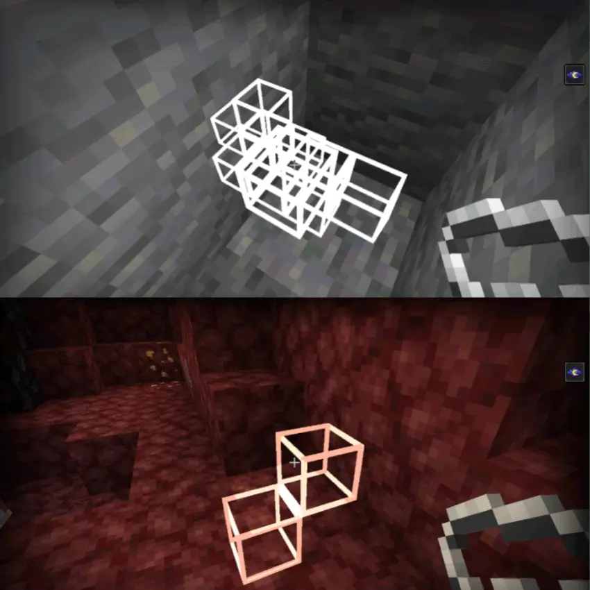 Подсвечивание определенных руд с помощью амулета