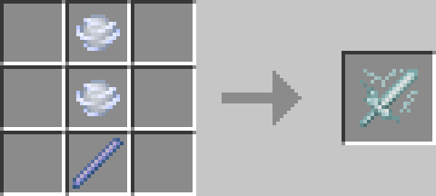 Получение белого воздушного меча в верстаке