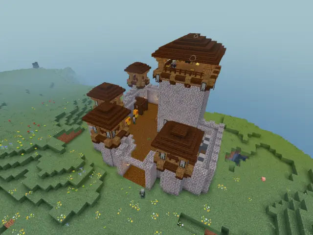 Замок мародеров с несколькими башнями