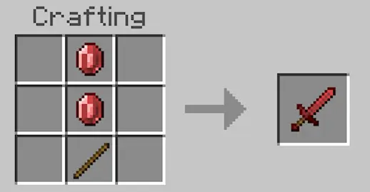 Крафт рубинового меча