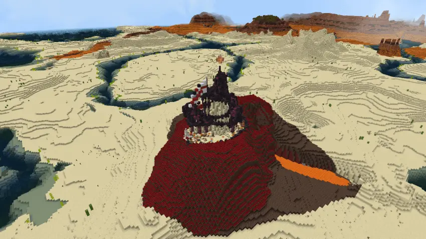 Дом в долине песка душ сверху