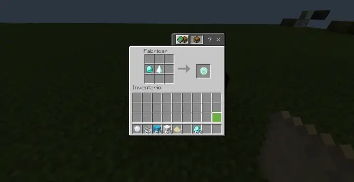 Крафт алмаза из лунного биома