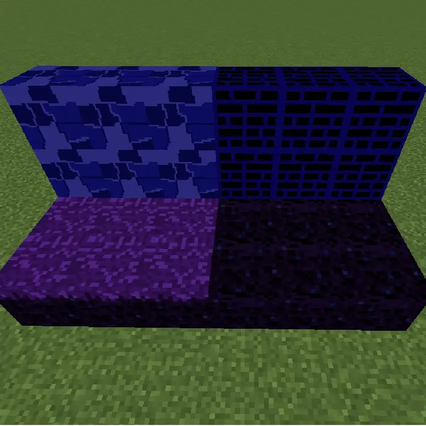 Блоки из биома тёмный мир