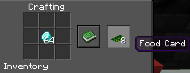 Крафт карты еды