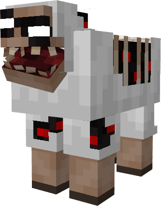 Зараженная овца с выступающими костями