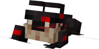 Черная лягушка с красными пятнами