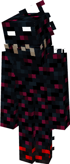 Высокий черный моб со страшным оскалом