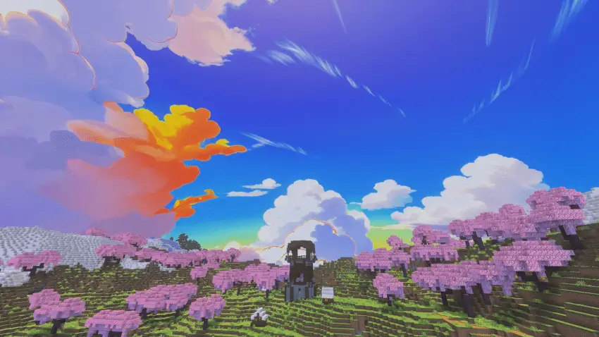 Небо в аниме-стиле