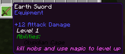 Уровень 1 земляного меча