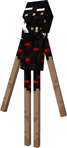 Зараженный эндермен с красными вкраплениями