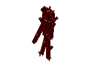 Полностью красный Скрипун с выростами