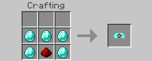 Получение алмазного шахтерского шлема в верстаке