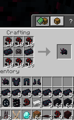 Получение уникальной брони из слитков мрака