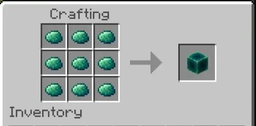 Крафт тёмного блока нефрита