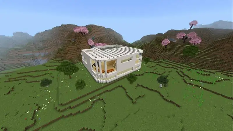 Современный особняк сбоку