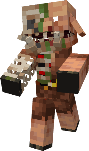 Свинозомби-мутант с мощными клыками