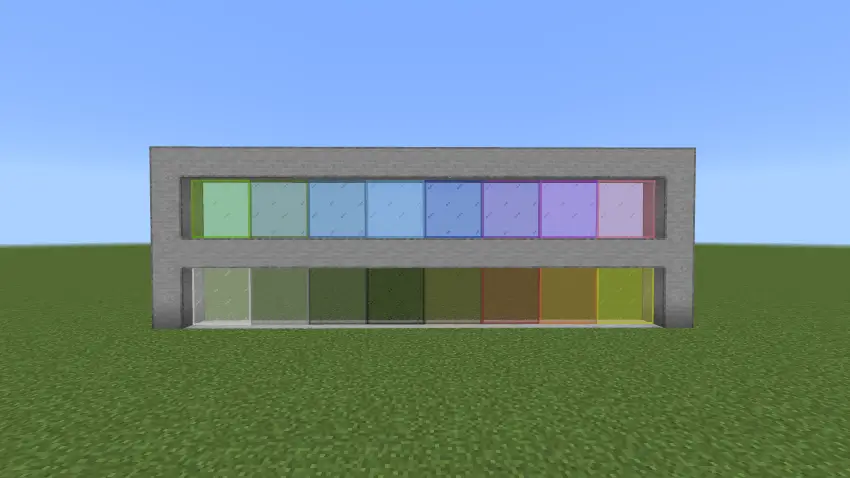 Цветные стеклянные панели без границ