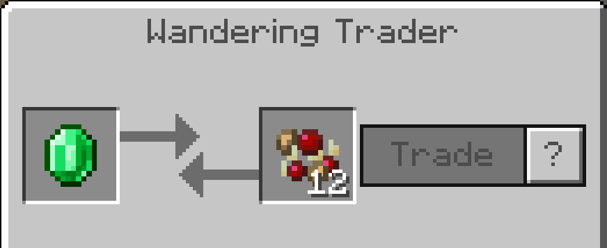 Обмен изумруда на смесь со семенами