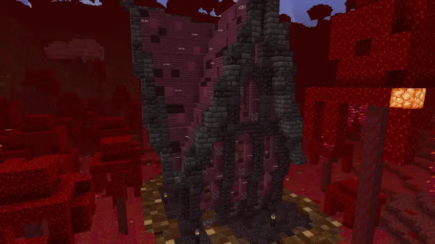 Дом в багровом лесу