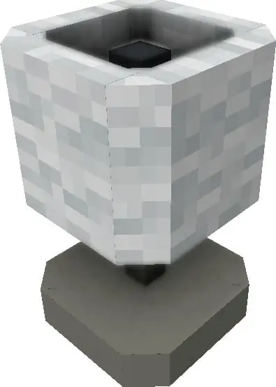 Лампа из белой основы