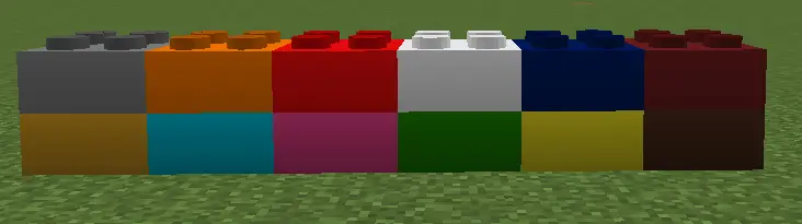 Соединённые полублоки лего