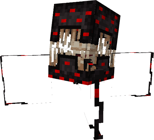 Черно-красный шалкер с зубами