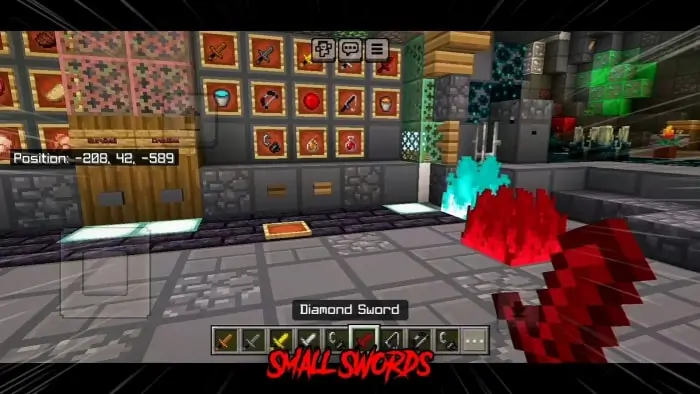 Укороченные текстуры мечей в слоте быстрого доступа