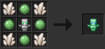 Крафт тотема из слизи и кварца