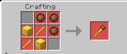 Крафт огненного посоха