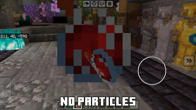 Выбрасывание зелий без частиц