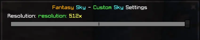 Минимальное разрешение текстур в настройках