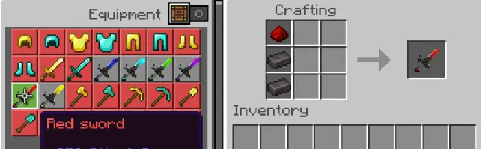 Крафт красного меча