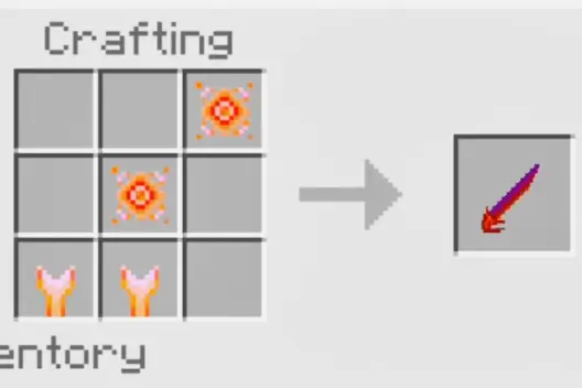 Получение ярко-красного клинка в верстаке