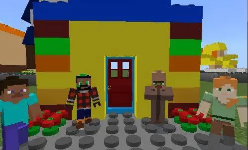 Дом из лего блоков