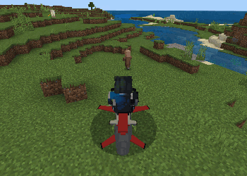 Использование встроенного оружия байка на жителе