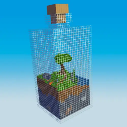 Ограниченный остров, окруженный стеклом